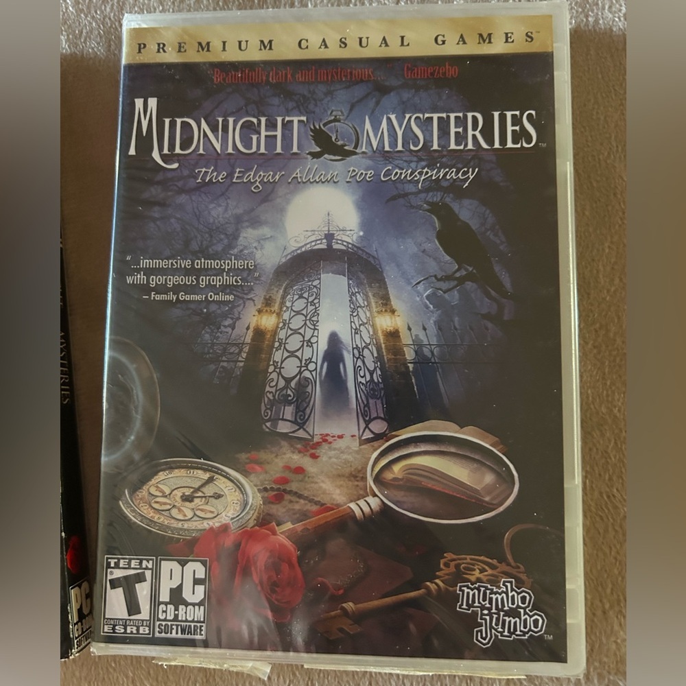 Midnight Mysteries The Edgar Allan Poe Conspiracy PC Video Game Rated Teen New